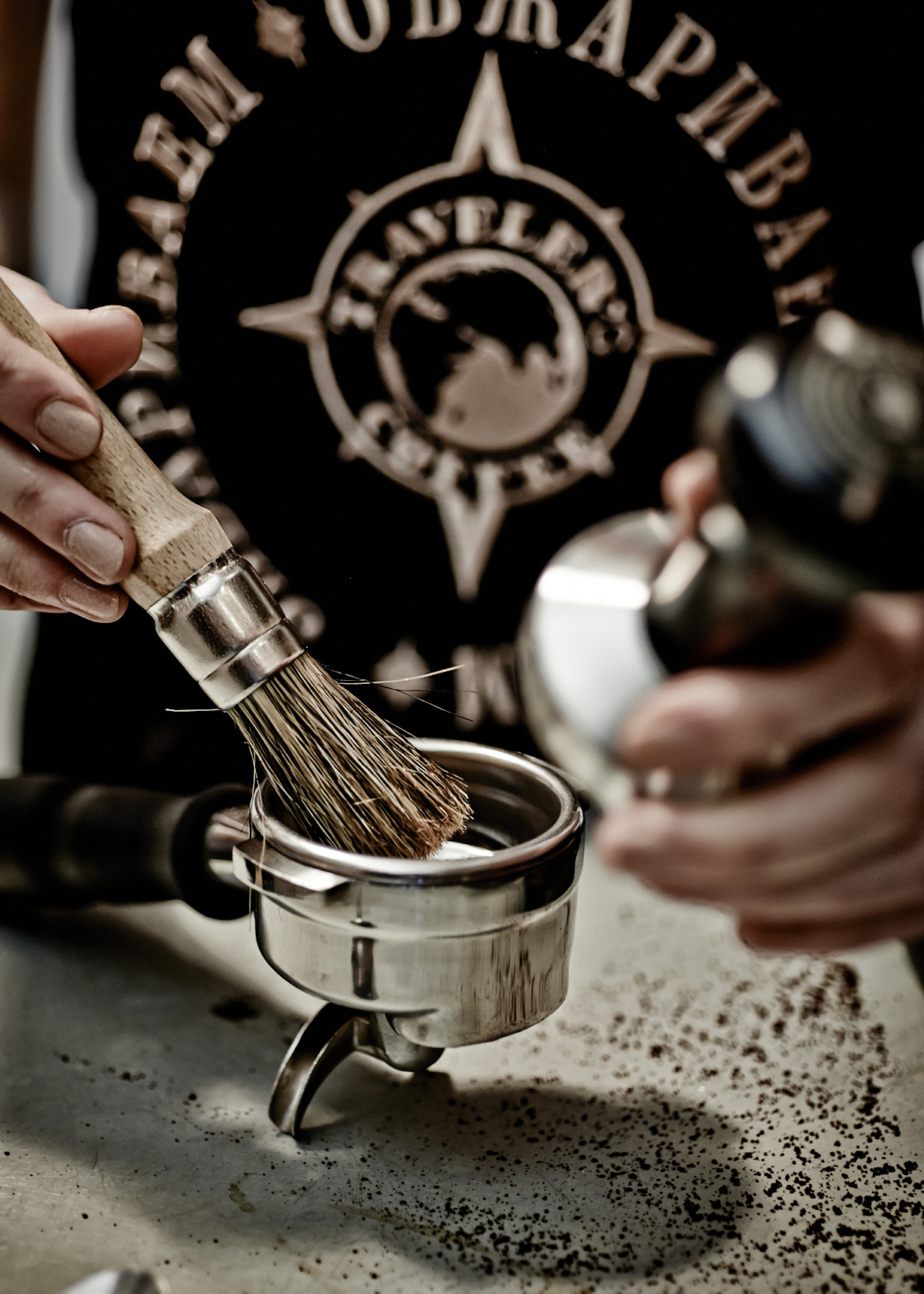 artisan coffee design cafe brush