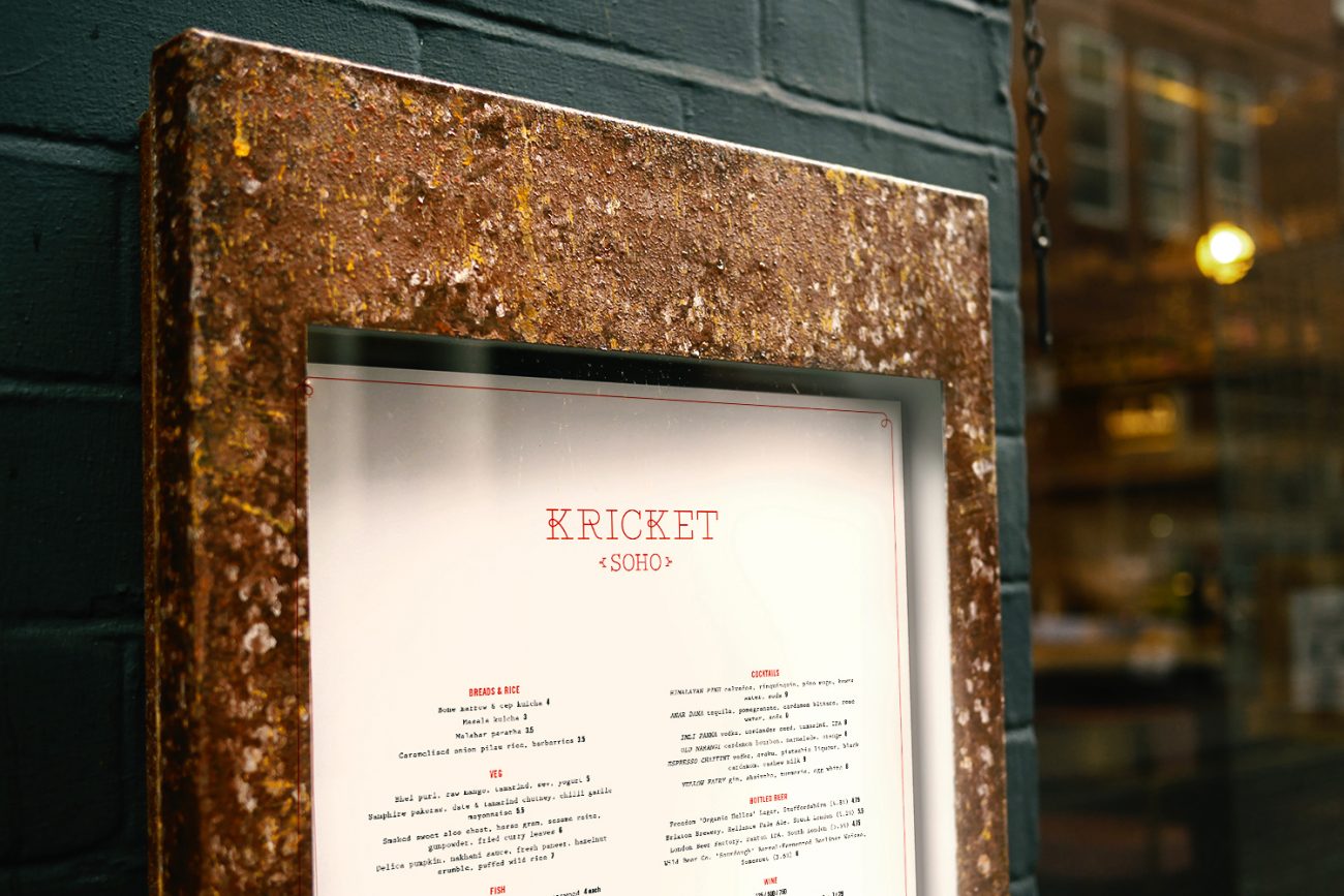 Kricket-menu-outside