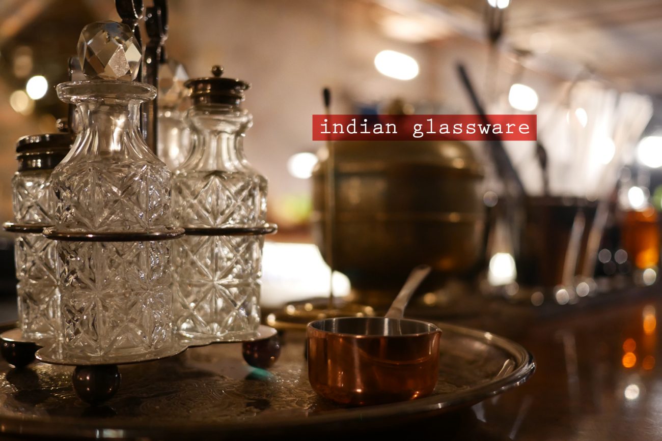 kricket-soho-london-bar-restaurant-design-interiors-indian-glassware caption